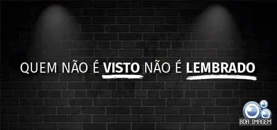 Ilustração sobre presença de marca: empresa visível e lembrada pelo cliente no momento da decisão de compra